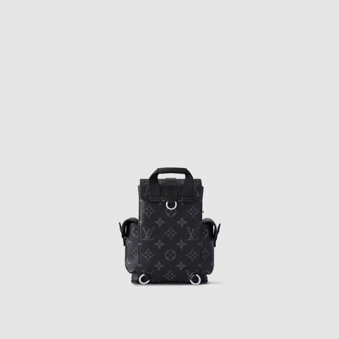 Túi Louis Vuitton Nano Christopher Nam Đen